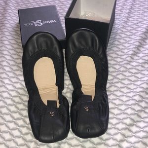 Yosi Samra Black Travel Flats